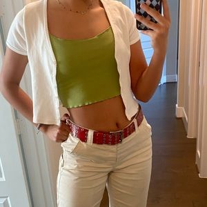 Brandy Melville Paige Ruffle Top